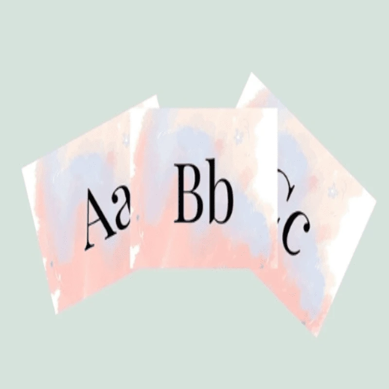 Tyvek Alphabet Card Tyvek Alphabet Card